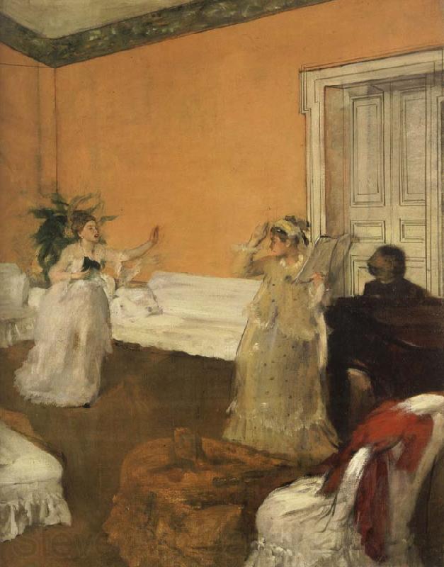 Edgar Degas The Song Rehearsal Spain oil painting art